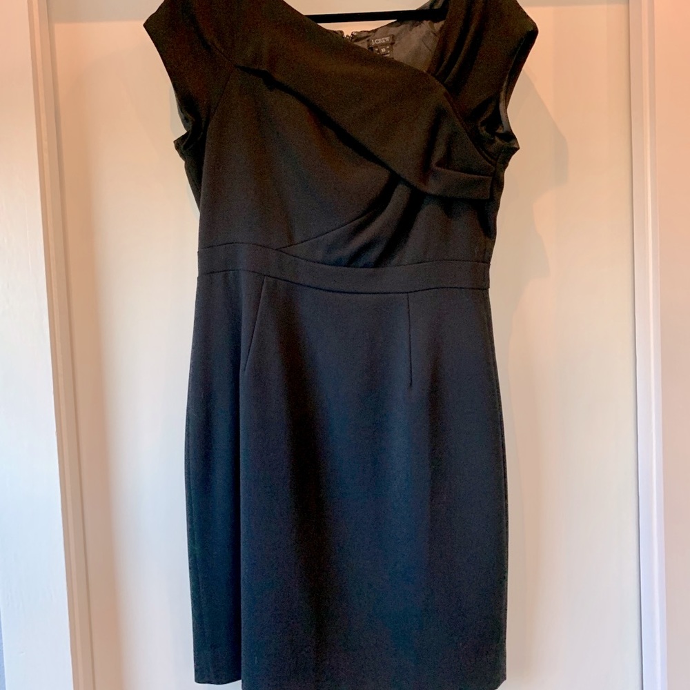 Black 100% Wool J.Crew Black Dress 10